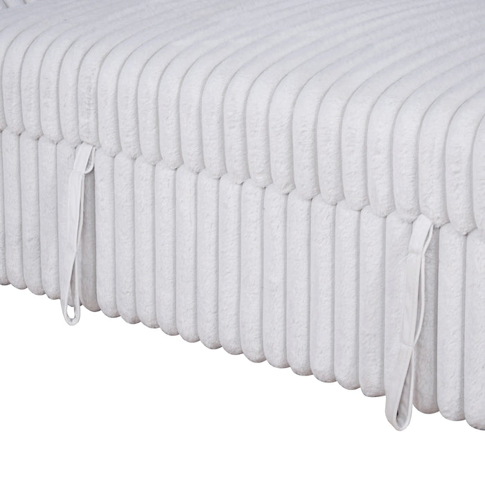 Bliss Loveseat W/Pull Out Bed-Mist Gray