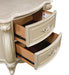 Monique Nightstand W/Marble Top-Champagne
