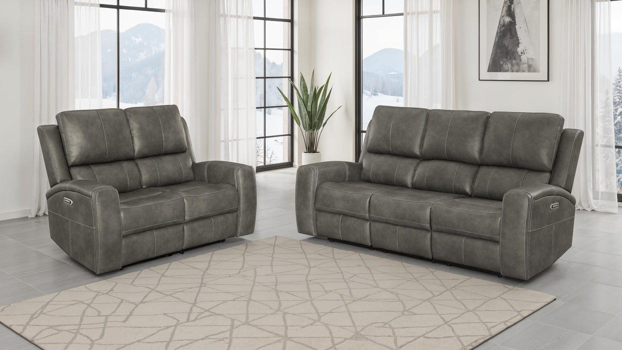 Brickston Triple Power Reclining Sofa Set - Furniture Stars (Chicago, IL)