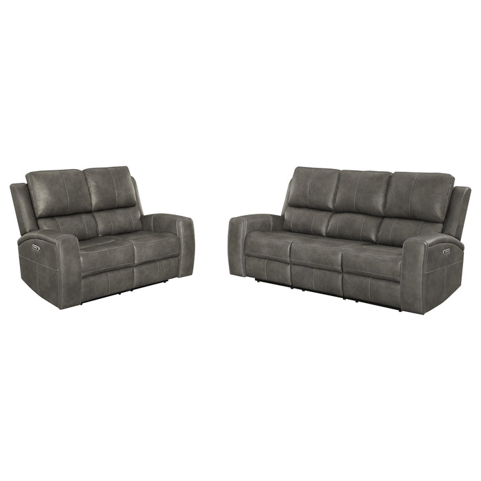 Brickston Triple Power Reclining Sofa Set - Furniture Stars (Chicago, IL)