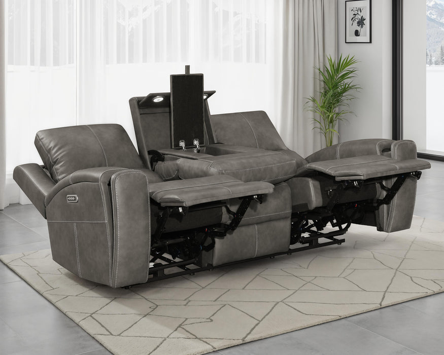Brickston Triple Power Reclining Sofa - Furniture Stars (Chicago, IL)