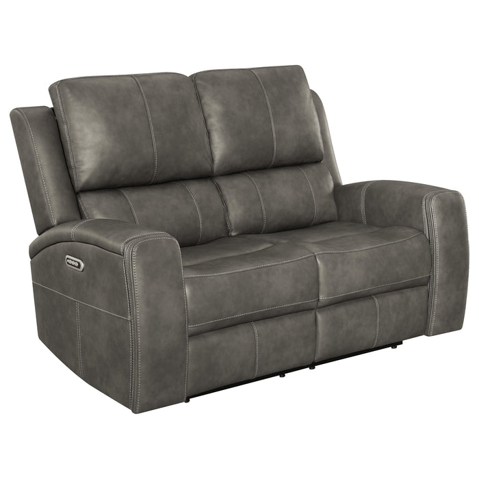 Brickston Triple Power Reclining Loveseat - Furniture Stars (Chicago, IL)