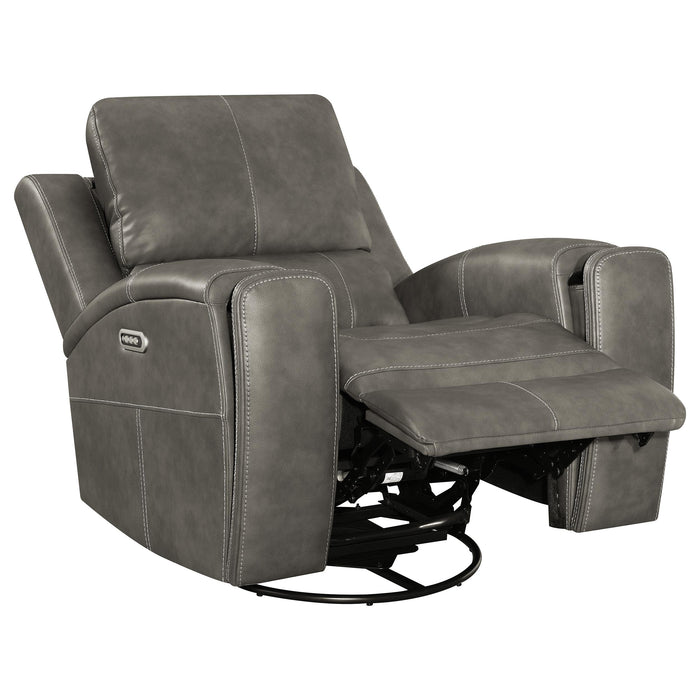 Brickston Triple Power Swivel Glider Recliner - Furniture Stars (Chicago, IL)