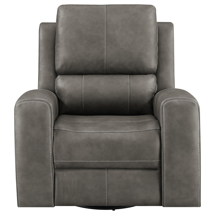 Brickston Triple Power Swivel Glider Recliner - Furniture Stars (Chicago, IL)