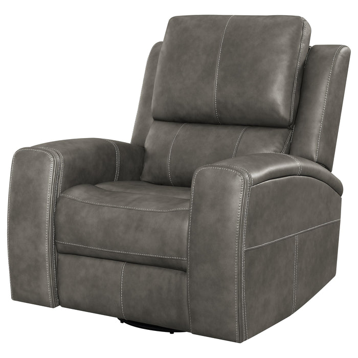 Brickston Triple Power Swivel Glider Recliner - Furniture Stars (Chicago, IL)