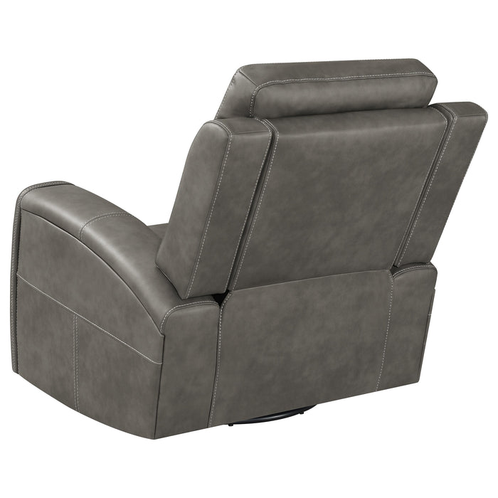Brickston Triple Power Swivel Glider Recliner - Furniture Stars (Chicago, IL)
