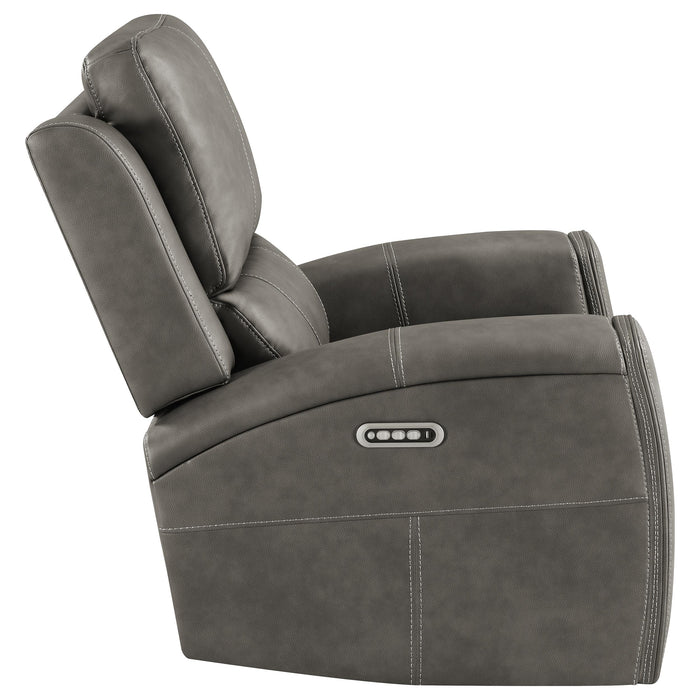 Brickston Triple Power Swivel Glider Recliner - Furniture Stars (Chicago, IL)