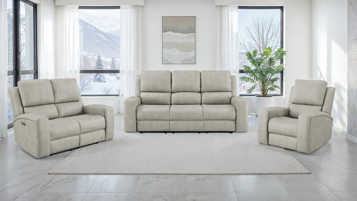 Brickston Triple Power Reclining Loveseat - Furniture Stars (Chicago, IL)
