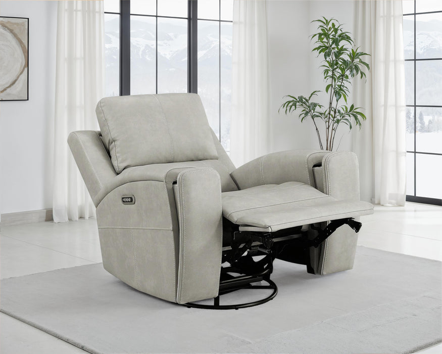 Brickston Triple Power Swivel Glider Recliner - Furniture Stars (Chicago, IL)