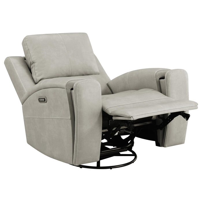 Brickston Triple Power Swivel Glider Recliner - Furniture Stars (Chicago, IL)