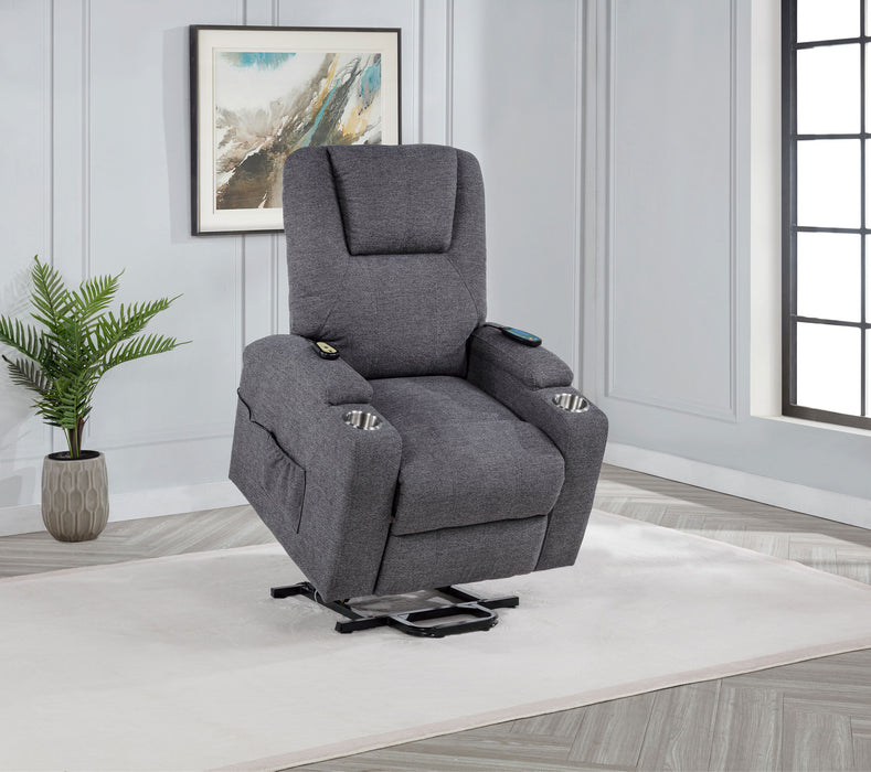 Louie Power Lift Massage Recliner - Furniture Stars (Chicago, IL)