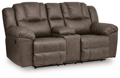 Lowilla Reclining Loveseat with Console - Furniture Stars (Chicago, IL)