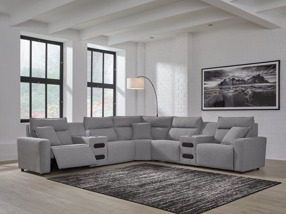 Modmax II Power Reclining Sectional with Audio Consoles - Furniture Stars (Chicago, IL)