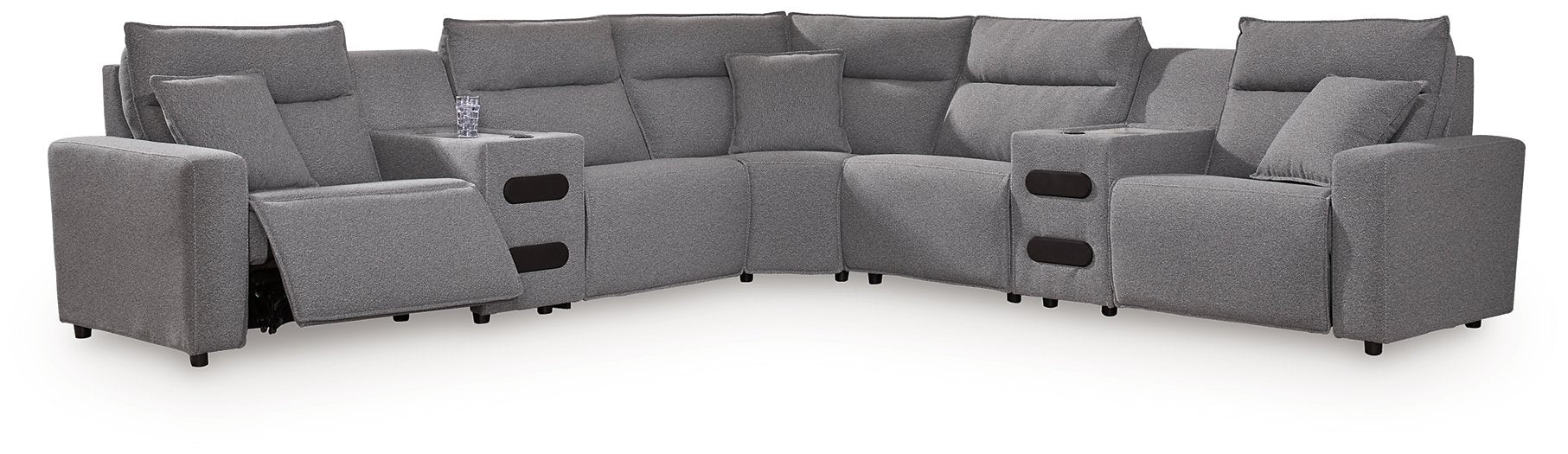 Modmax II Power Reclining Sectional with Audio Consoles - Furniture Stars (Chicago, IL)