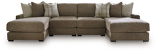 Camellia-Court Double Chaise Sectional - Furniture Stars (Chicago, IL)