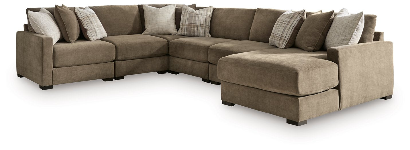 Camellia-Court Sectional with Chaise - Furniture Stars (Chicago, IL)