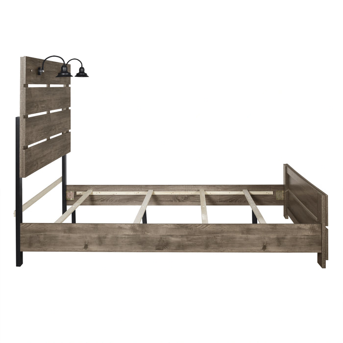 Misty Lodge 3/3 T Hb,Fb, & Slats-Greige