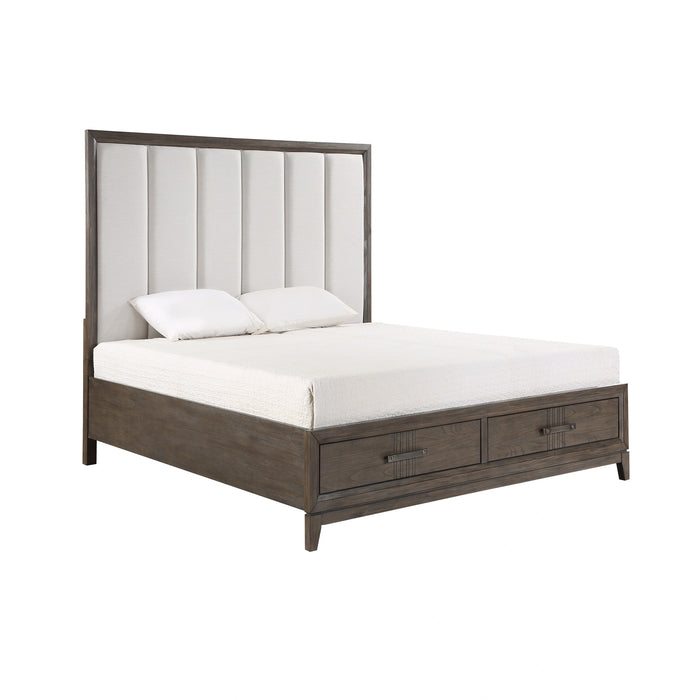 LANDON California King WK SIDE RAILS-WALNUT