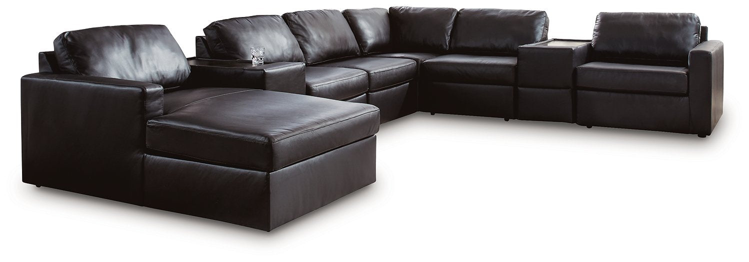 Modmax II Sectional with Chaise and Storage Consoles - Furniture Stars (Chicago, IL)
