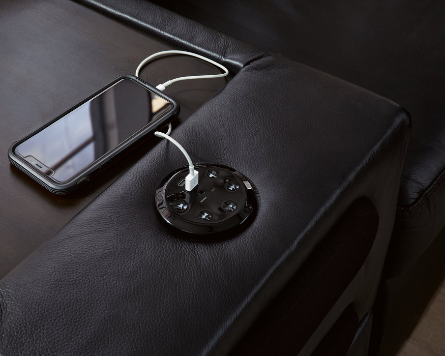 Modmax II Sectional with Chaise and Audio Consoles - Furniture Stars (Chicago, IL)