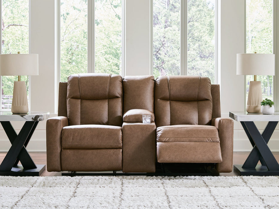 Mackmenville Reclining Loveseat with Console - Furniture Stars (Chicago, IL)