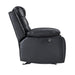 Nikko Console Loveseat W/Pwr Fr-Black/Gray