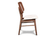 Oscar Chair With Natural Cushion-Walnut
