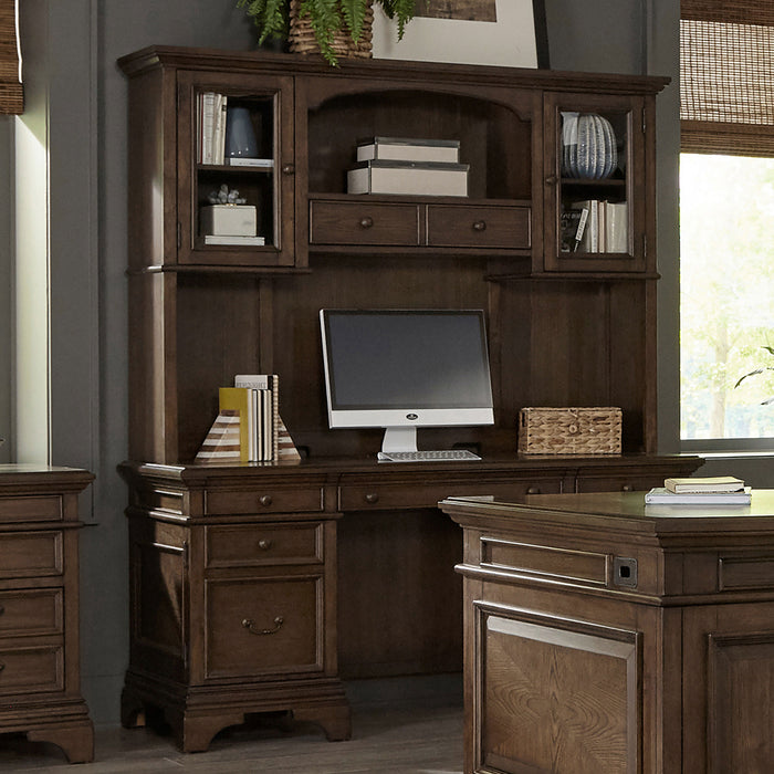 Hartshill Credenza Desk with Hutch - Furniture Stars (Chicago, IL)