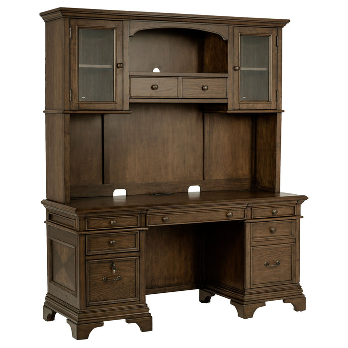 Hartshill Credenza Desk with Hutch - Furniture Stars (Chicago, IL)