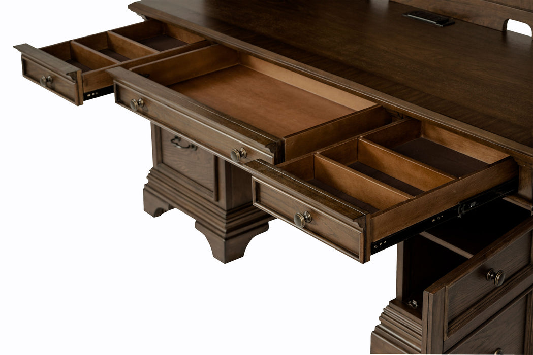 Hartshill Credenza Desk with Hutch - Furniture Stars (Chicago, IL)