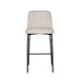 Erik Bar Chair W/ Black Metal Frame- Beige (2 Per Carton)