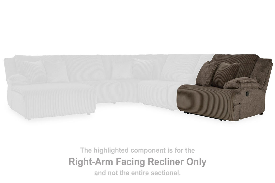 Top Tier Reclining Sectional with Chaise - Furniture Stars (Chicago, IL)