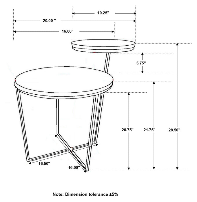 Yael Side Table - Furniture Stars (Chicago, IL)