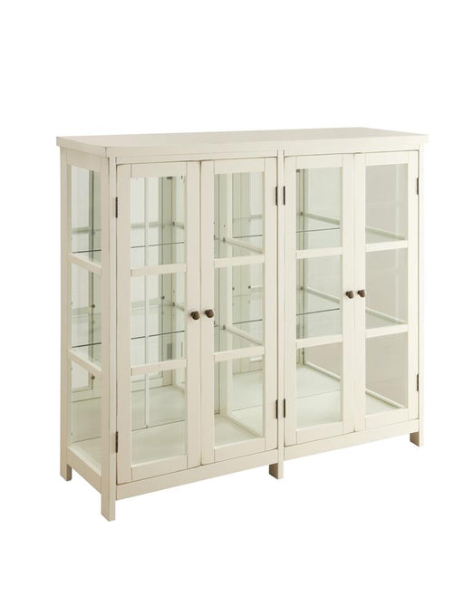 Sable 4-door Display Accent Cabinet White image