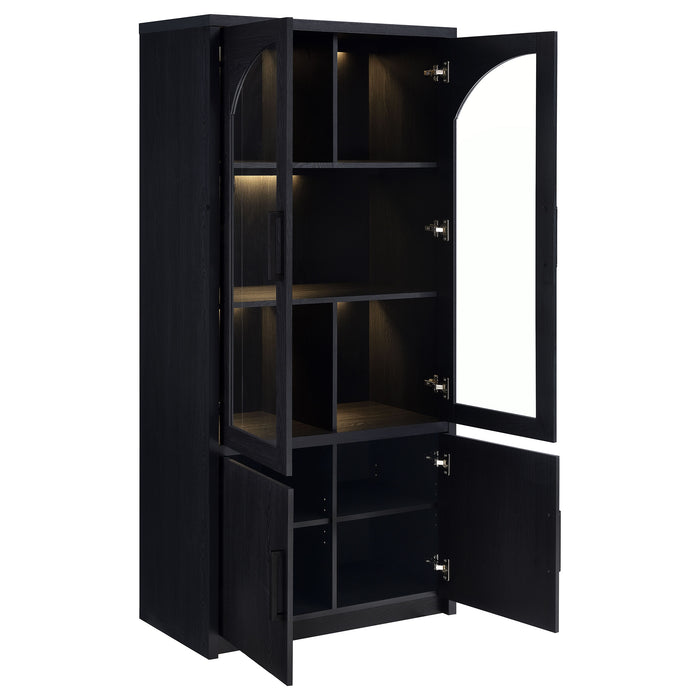Riva Tall Display Cabinet with LED Lighting - Furniture Stars (Chicago, IL)