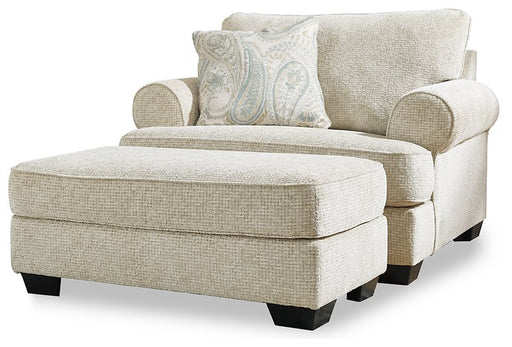 Monaghan Oversized Chair and Ottoman - Furniture Stars (Chicago, IL)