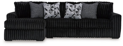 Midnight-Madness Sectional Sofa with Chaise - Furniture Stars (Chicago, IL)