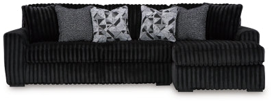 Midnight-Madness Sectional Sofa with Chaise - Furniture Stars (Chicago, IL)
