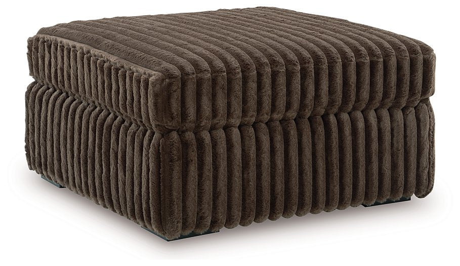 Midnight-Madness Oversized Accent Ottoman - Furniture Stars (Chicago, IL)