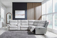 Social Pointe Reclining Sectional with Storage Consoles - Furniture Stars (Chicago, IL)
