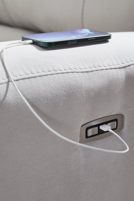 Social Pointe Power Reclining Sectional - Furniture Stars (Chicago, IL)