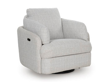 Alainmont Next-Gen Nuvella Swivel Power Recliner - Furniture Stars (Chicago, IL)