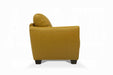 Valeria Mustard Leather Sofa - Furniture Stars (Chicago, IL)