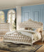 Acme Chantelle King Bed with Button Tufted Panels in Pearl White 23537EK - Furniture Stars (Chicago, IL)