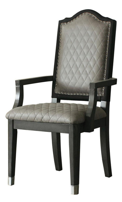 Acme Furniture House Beatrice Arm Chair in Charcoal (Set of 2) 68813 image