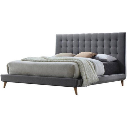Acme Valda Queen Upholstered Bed in Gray 24520Q - Furniture Stars (Chicago, IL)