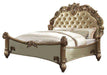 Acme Vendome Button Tufted King Bed in Gold Patina 22997EK - Furniture Stars (Chicago, IL)