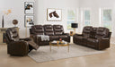 Braylon Brown PU Sofa (Motion) - Furniture Stars (Chicago, IL)