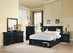 Louis Philippe III Black Queen Bed - Furniture Stars (Chicago, IL)