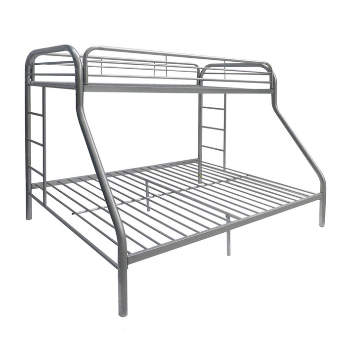 Tritan Silver Bunk Bed (Twin/Full) - Furniture Stars (Chicago, IL)